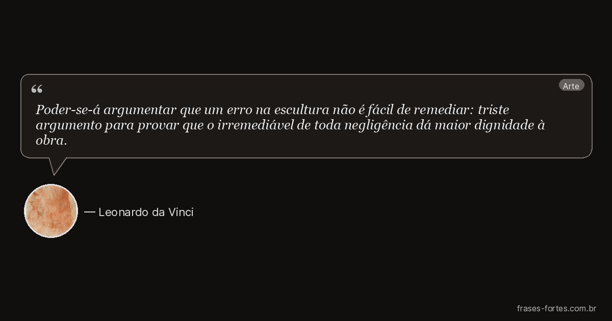 Frase de Leonardo da Vinci