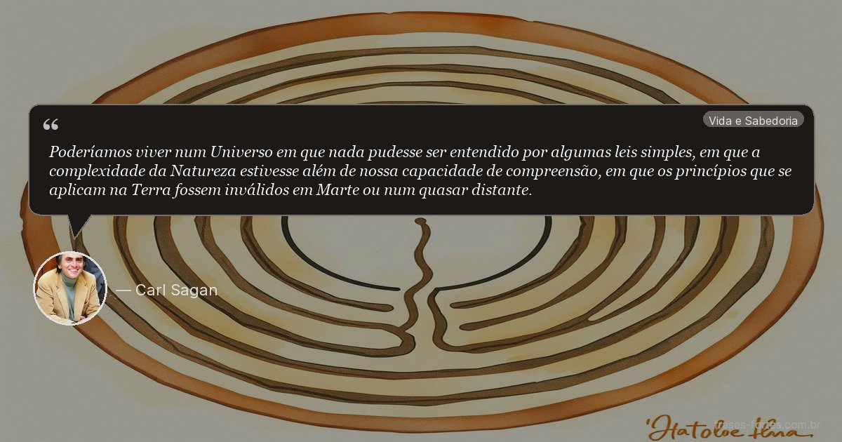 Frase de Carl Sagan