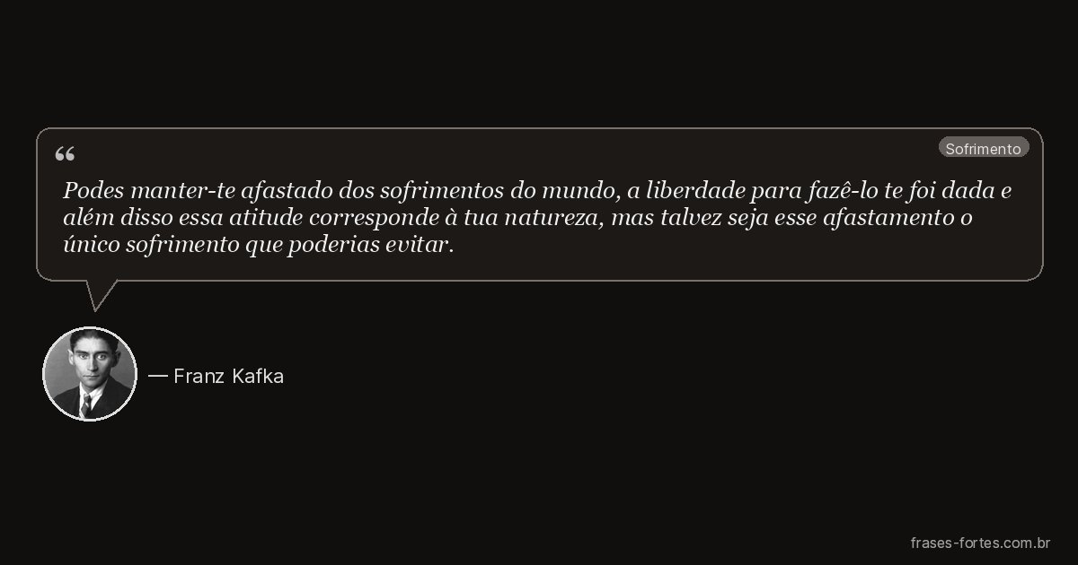 Frase de Franz Kafka