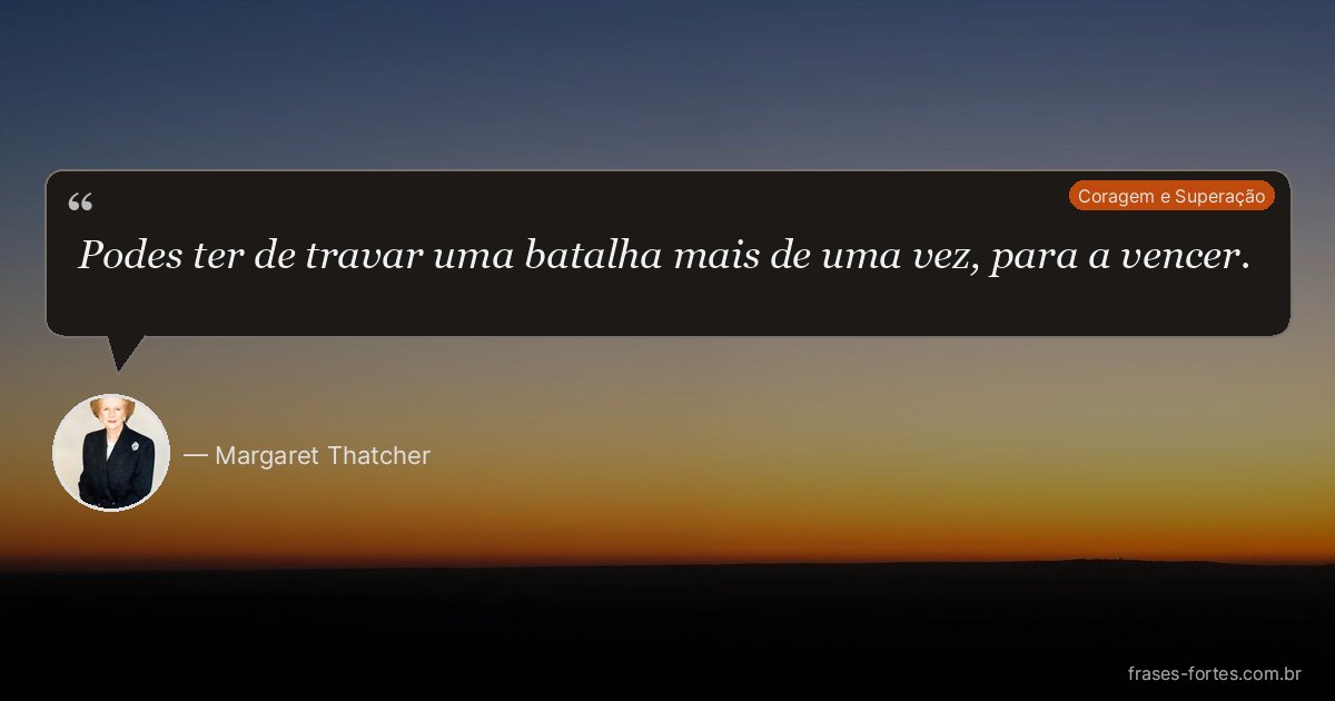 Frase de Margaret Thatcher