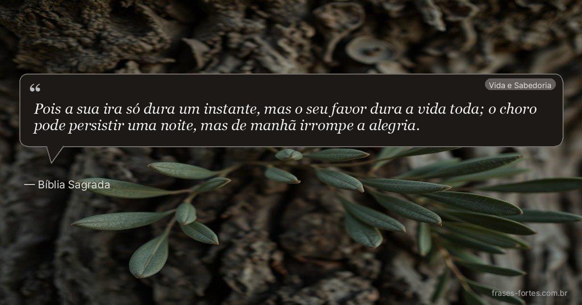 Frase de Bíblia Sagrada