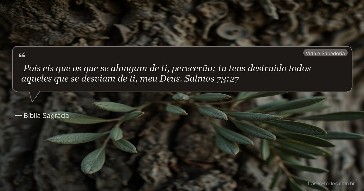 Frase de Bíblia Sagrada