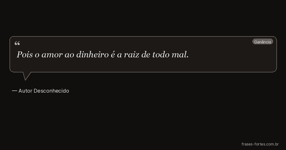 Frase de Autor Desconhecido