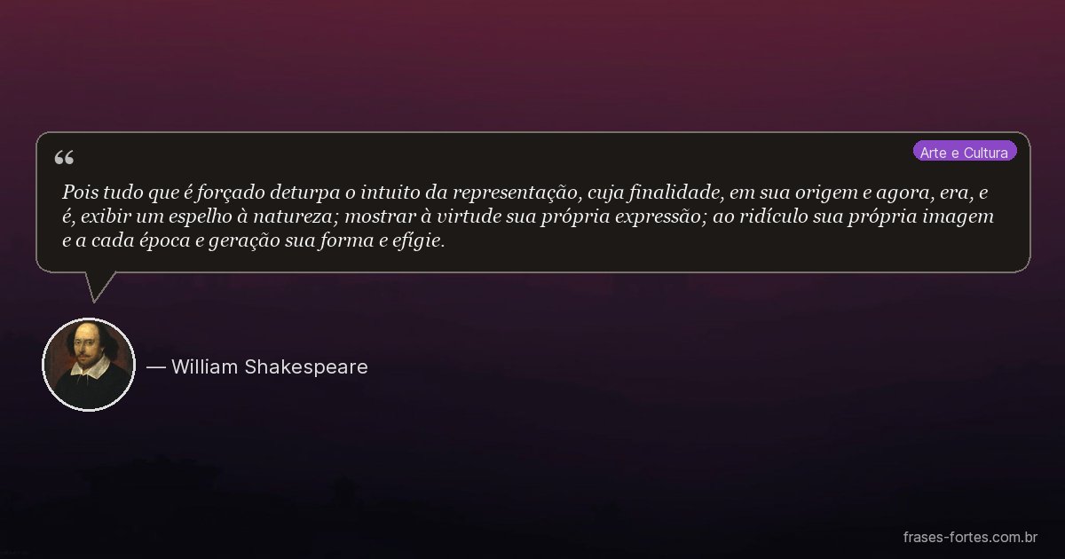Frase de William Shakespeare
