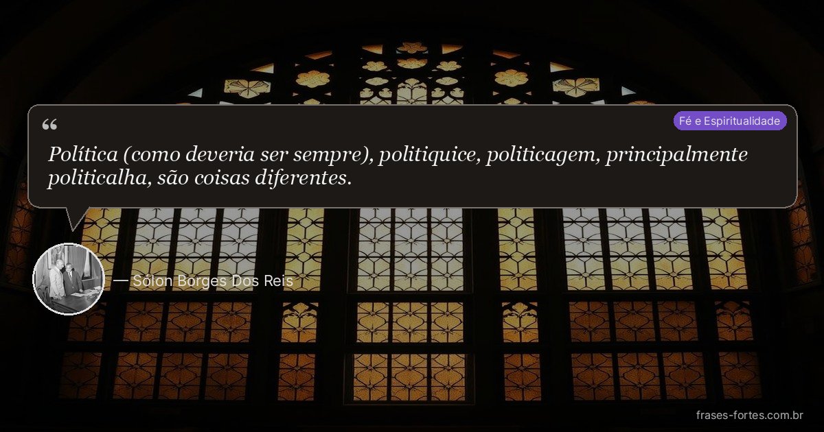 Frase de Sólon Borges Dos Reis