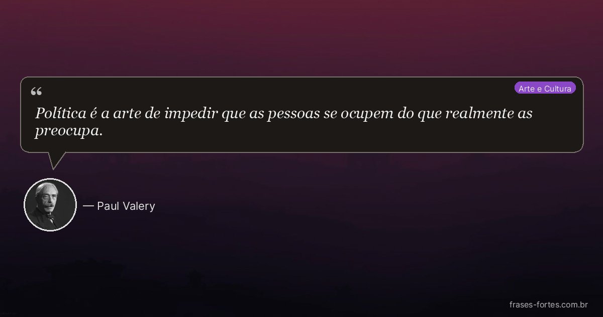 Frase de Paul Valery