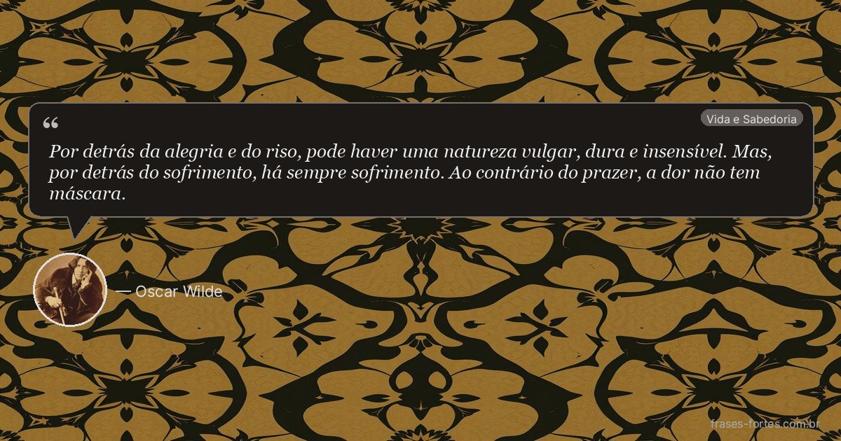 Frase de Oscar Wilde