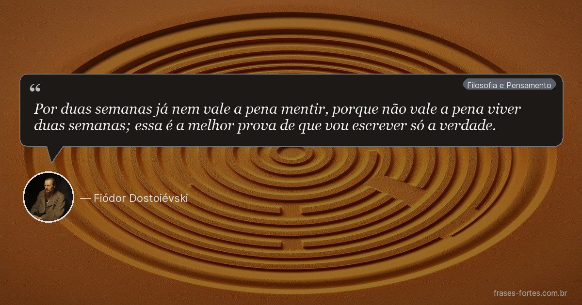 Frase de Fiódor Dostoiévski