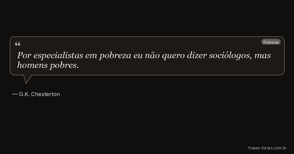Frase de G.K. Chesterton