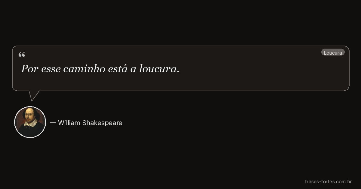 Frase de William Shakespeare
