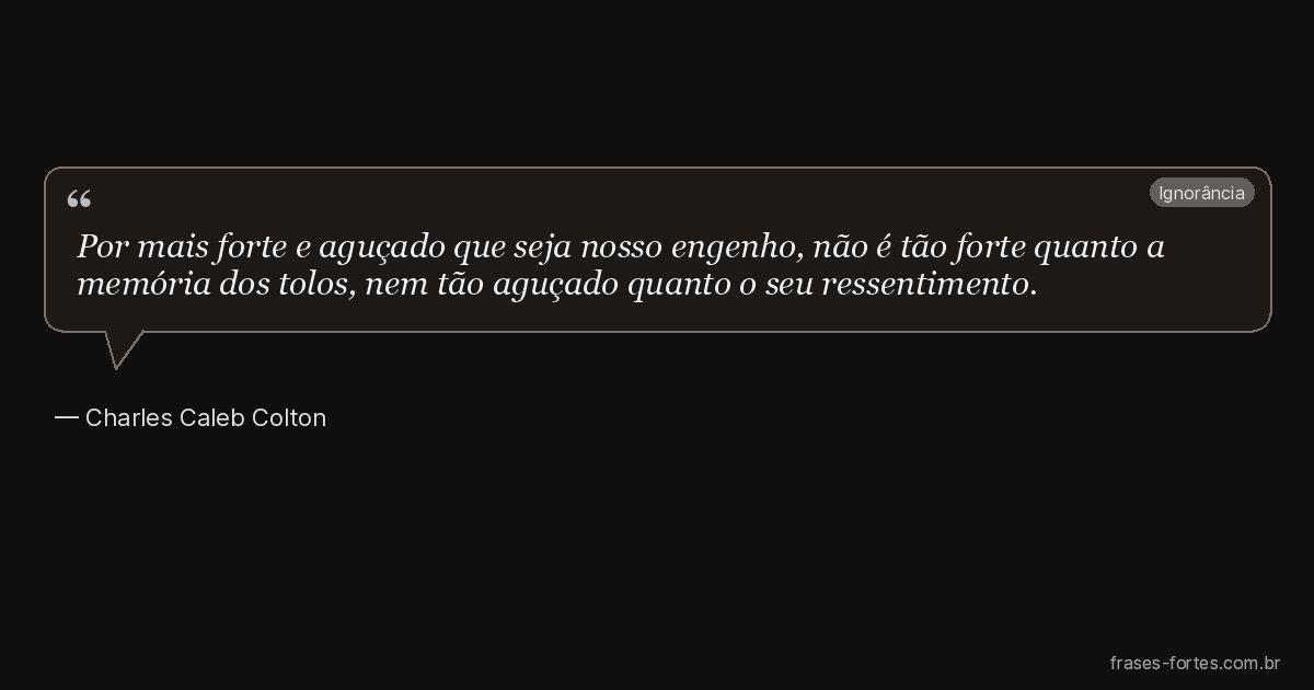 Frase de Charles Caleb Colton