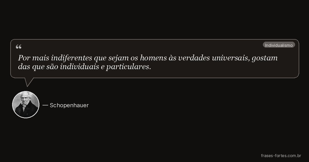 Frase de Schopenhauer