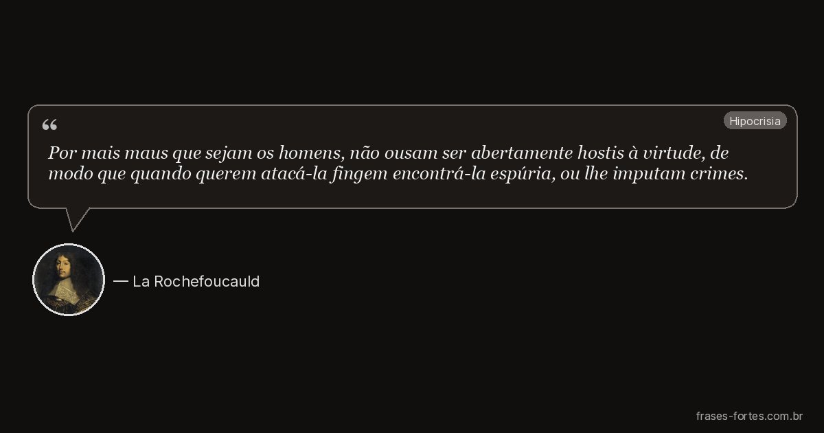 Frase de La Rochefoucauld