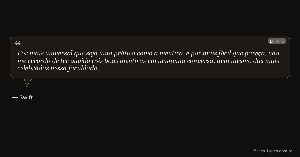 Frase de Swift