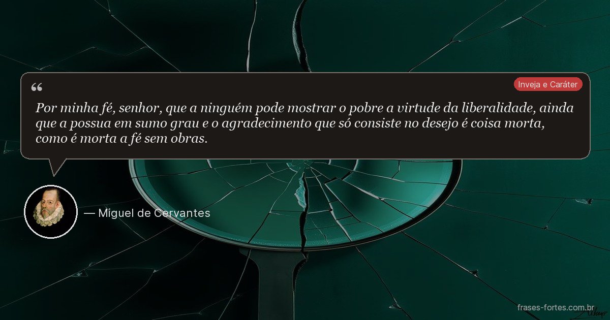 Frase de Miguel de Cervantes