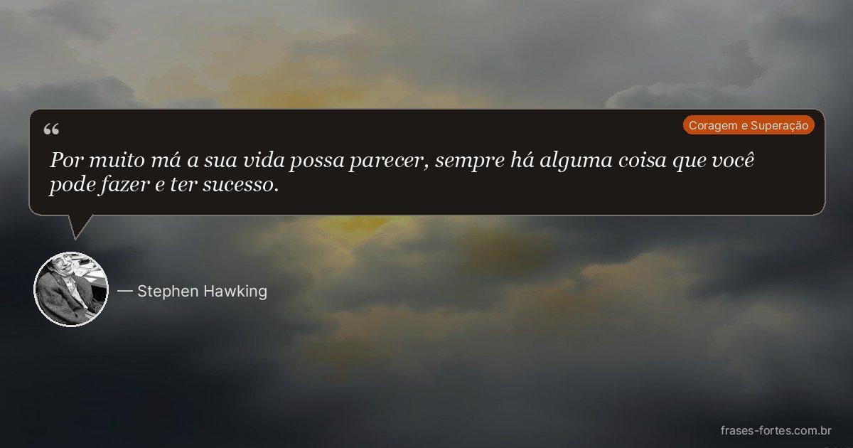 Frase de Stephen Hawking