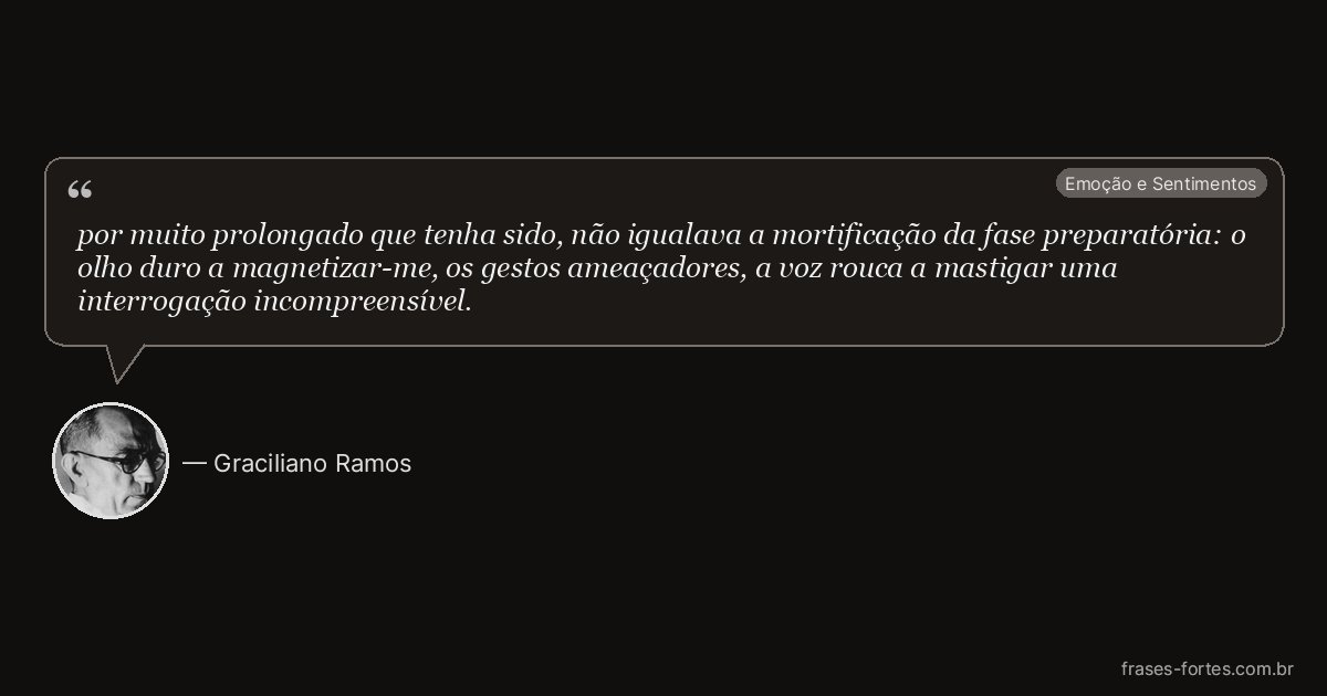 Frase de Graciliano Ramos
