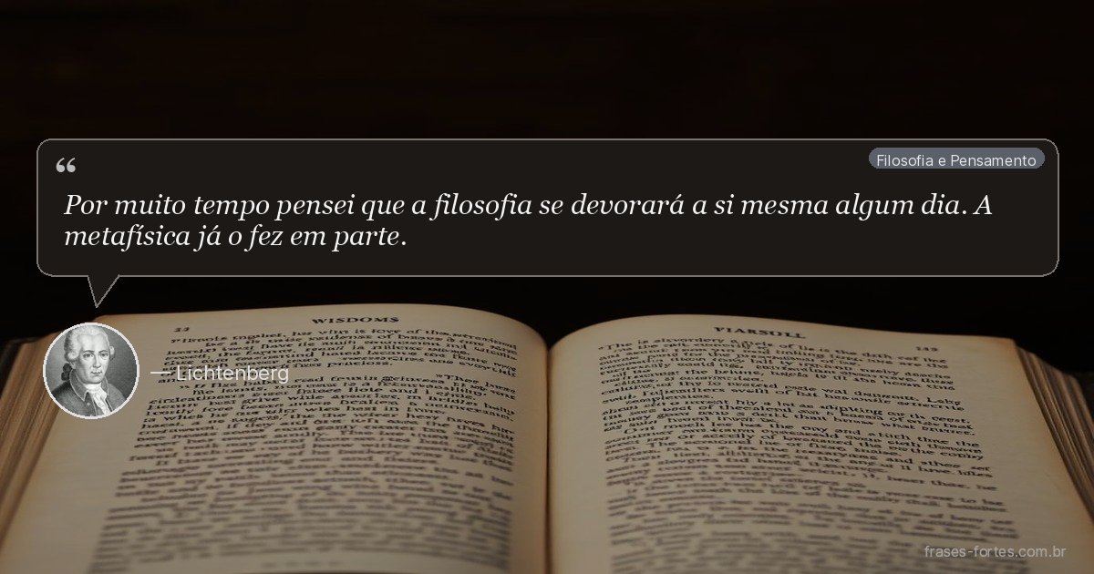 Frase de Lichtenberg