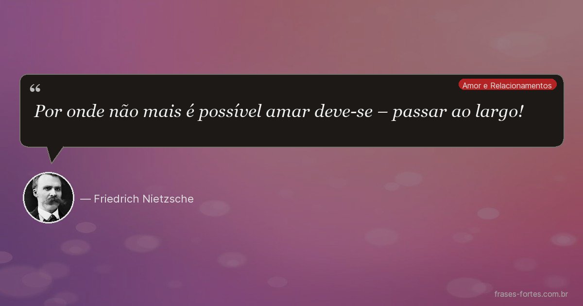 Frase de Friedrich Nietzsche