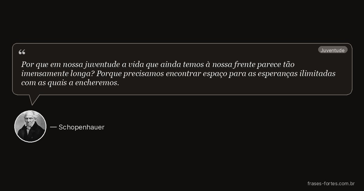 Frase de Schopenhauer