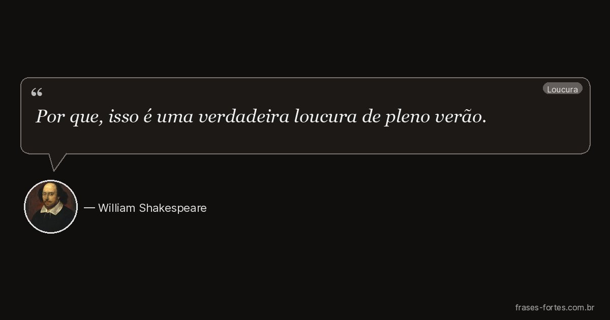 Frase de William Shakespeare