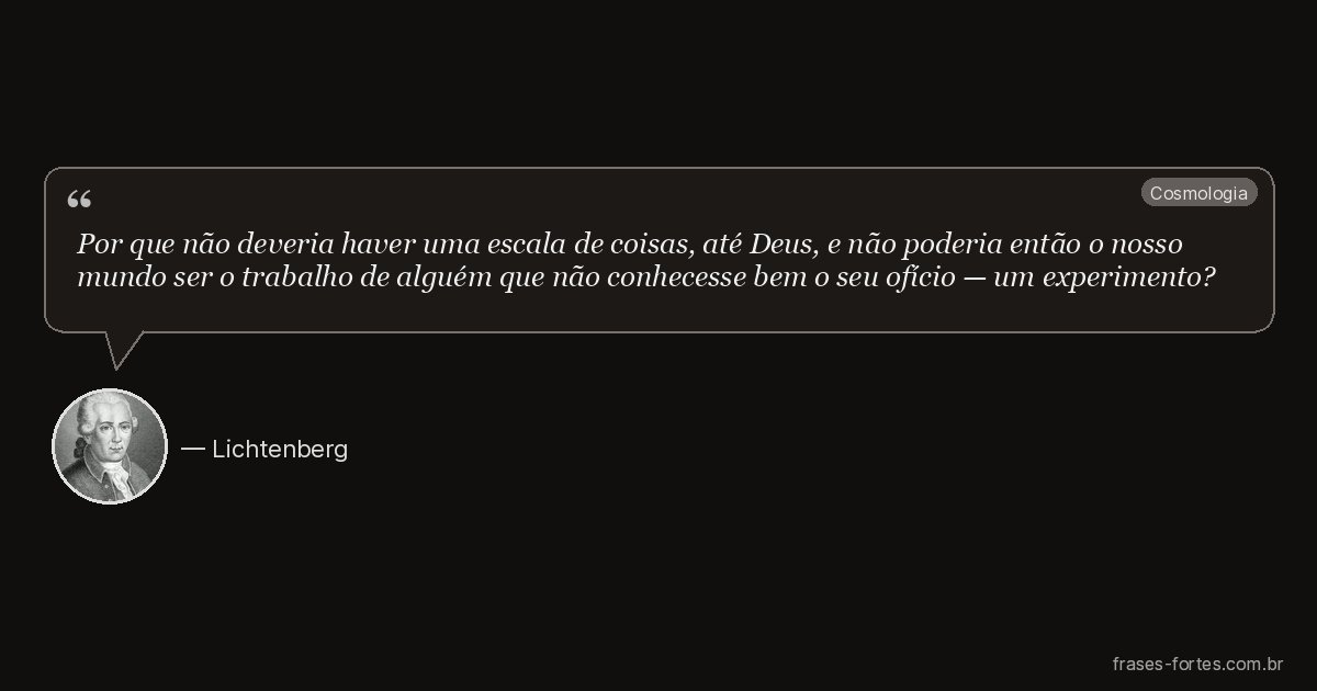 Frase de Lichtenberg