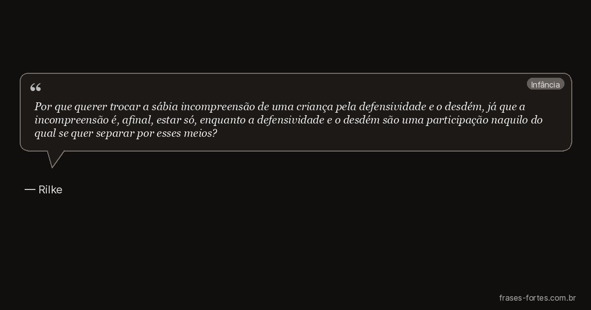 Frase de Rilke