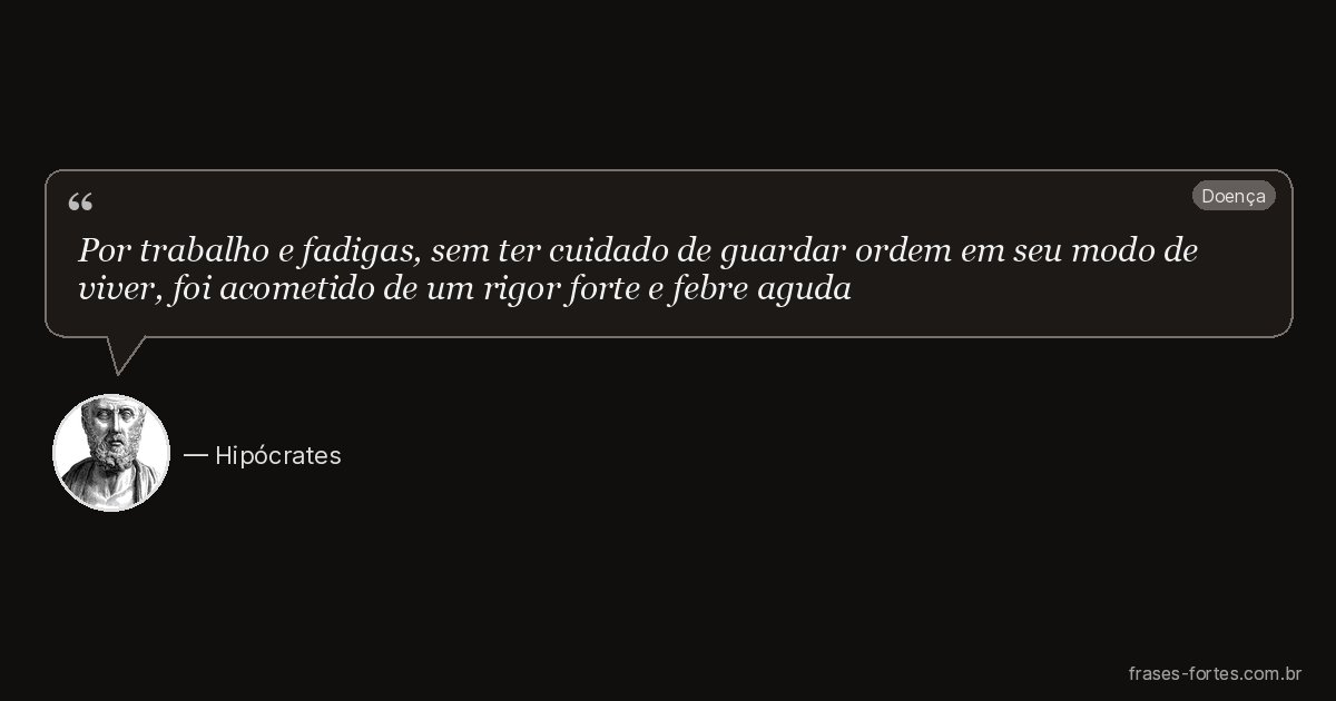 Frase de Hipócrates