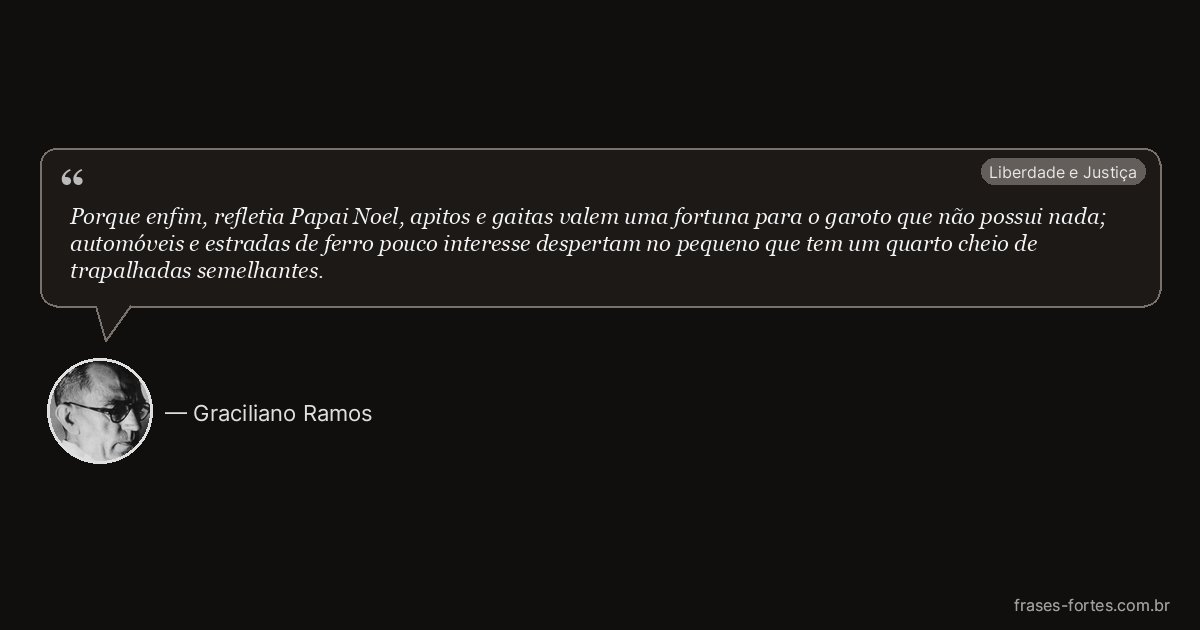Frase de Graciliano Ramos