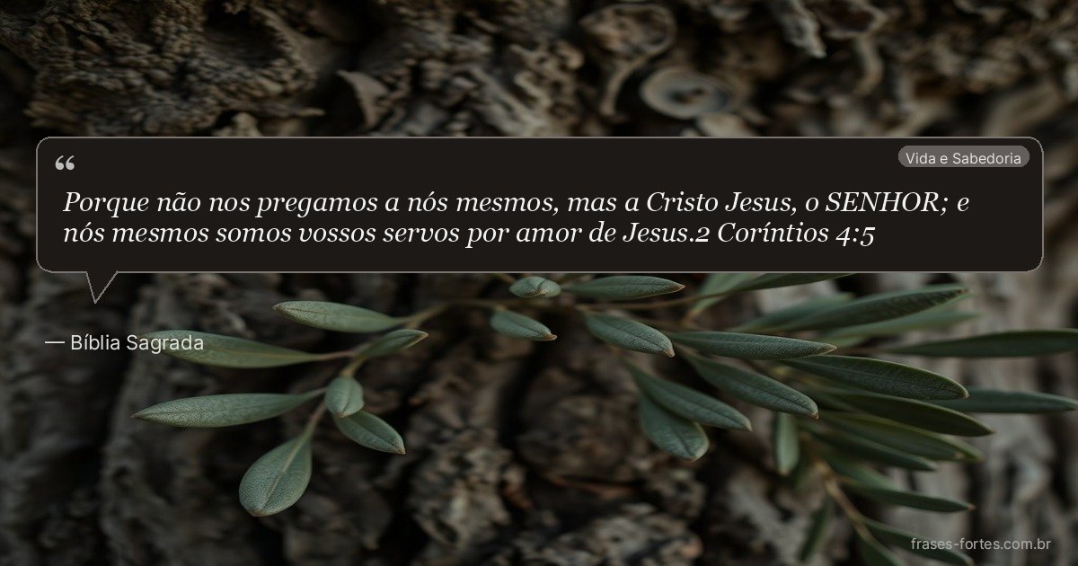 Frase de Bíblia Sagrada