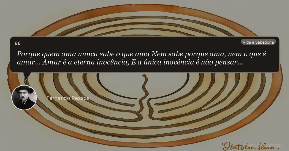 Frase de Fernando Pessoa