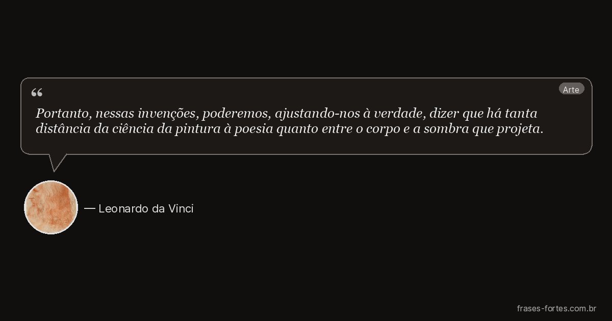 Frase de Leonardo da Vinci