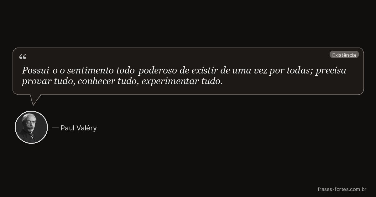 Frase de Paul Valéry