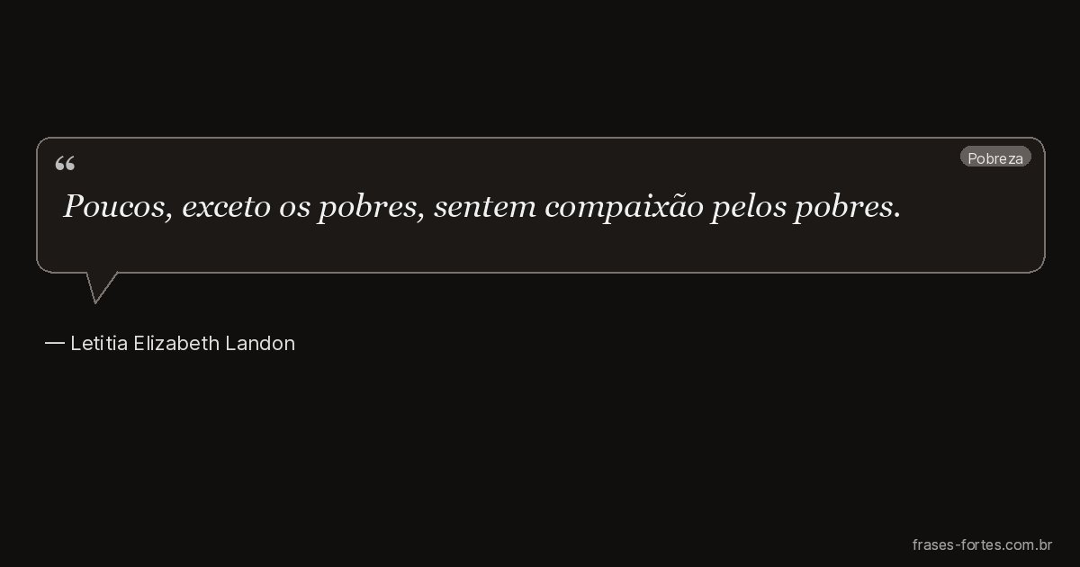 Frase de Letitia Elizabeth Landon