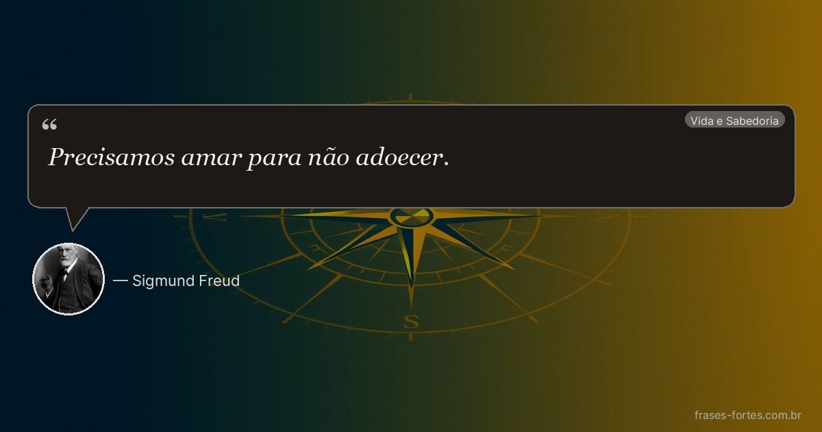 Frase de Sigmund Freud