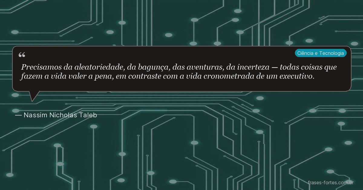 Frase de Nassim Nicholas Taleb