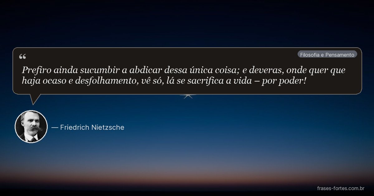 Frase de Friedrich Nietzsche