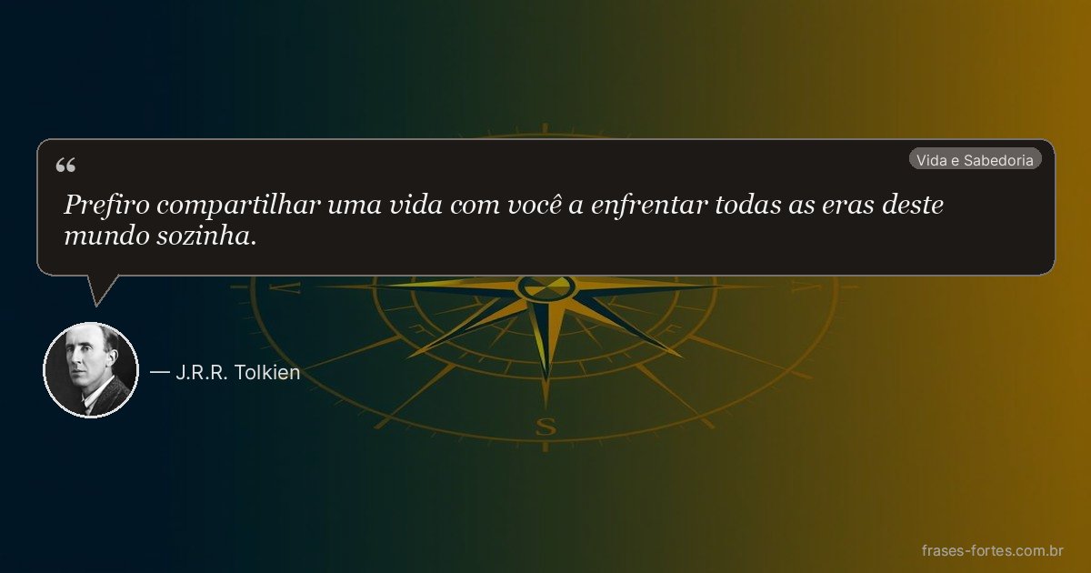 Frase de J.R.R. Tolkien