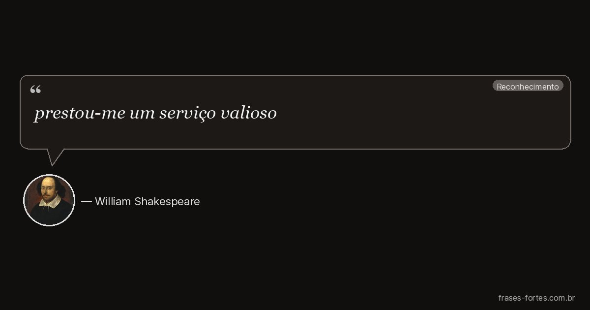 Frase de William Shakespeare