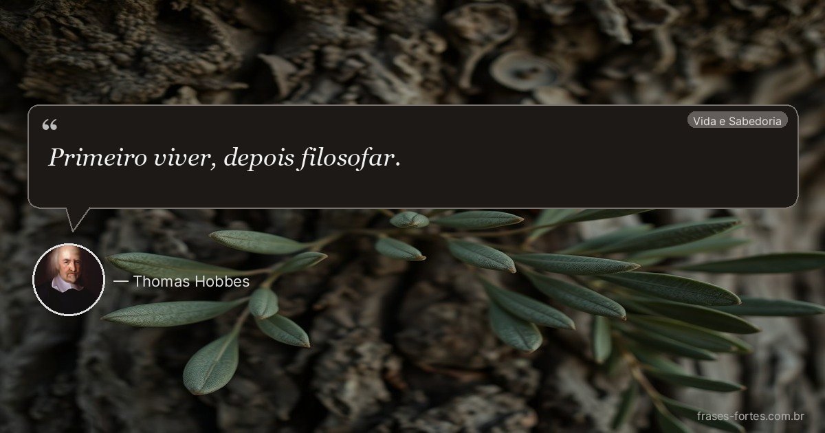 Frase de Thomas Hobbes