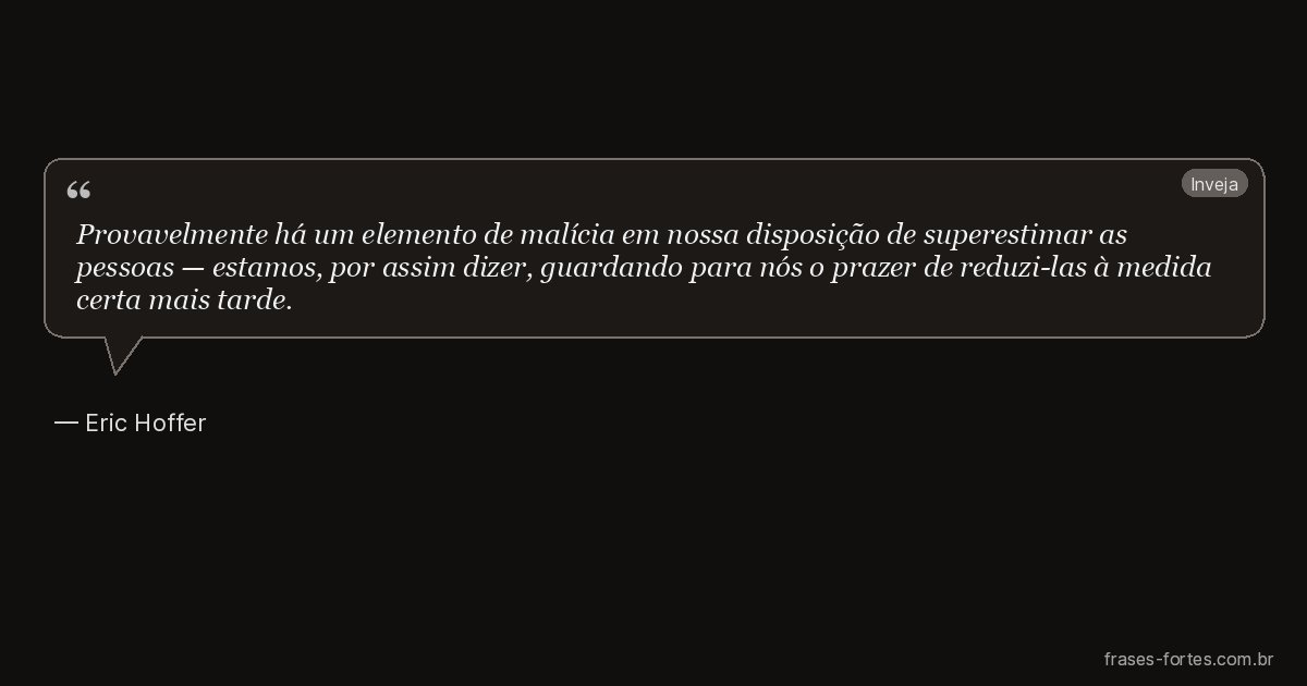 Frase de Eric Hoffer