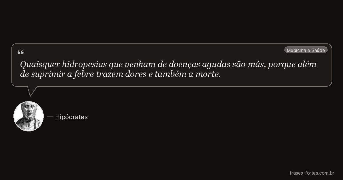 Frase de Hipócrates