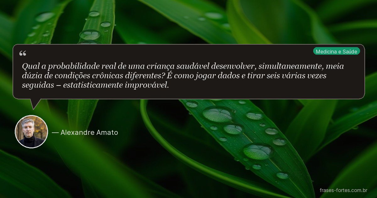 Frase de Alexandre Amato