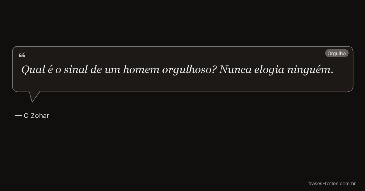 Frase de O Zohar
