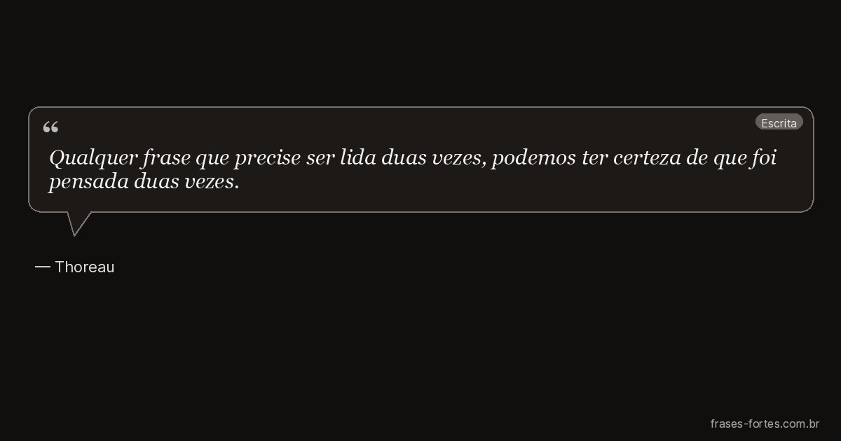 Frase de Thoreau