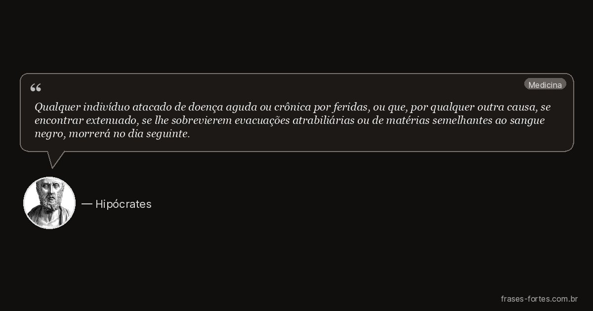 Frase de Hipócrates