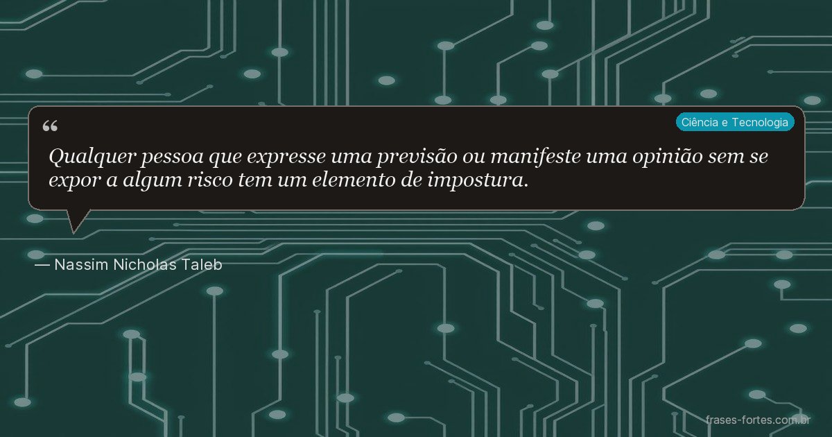 Frase de Nassim Nicholas Taleb
