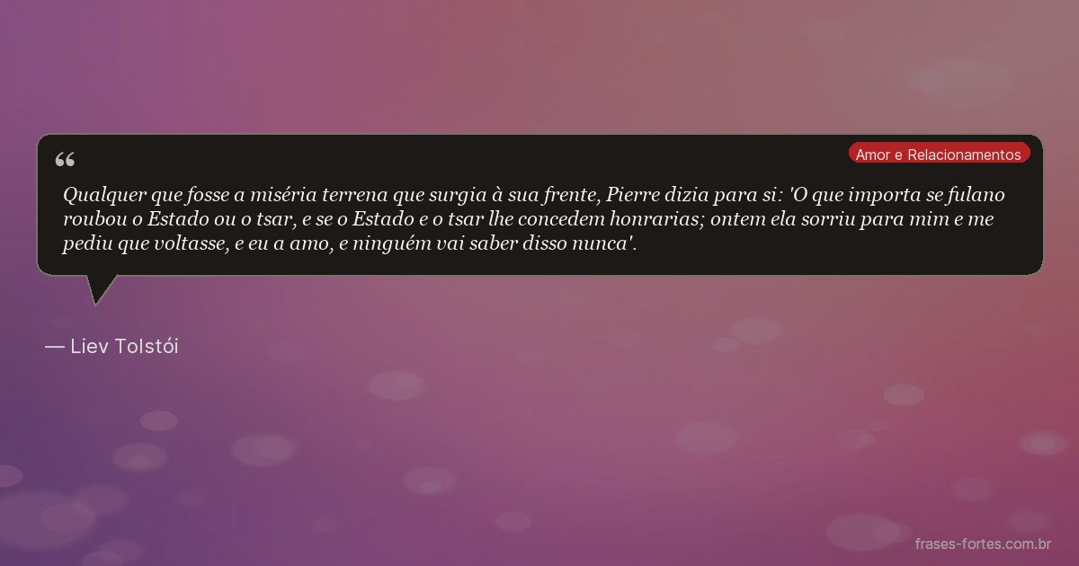 Frase de Liev Tolstói