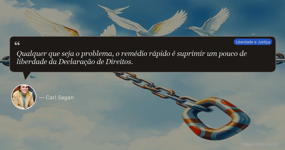 Frase de Carl Sagan