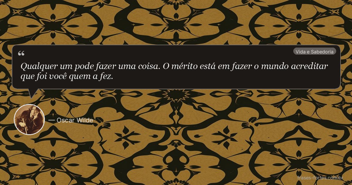 Frase de Oscar Wilde